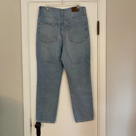 Madewell The Momjean Distressed Madewell Gilford Light Wash Size 30 - Picture 5 of 8